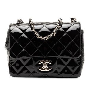 Chanel Mini Square Classic Patent Single Flap